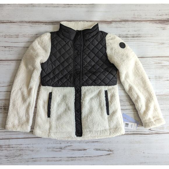Madden Girl Sherpa Quilted Jacket Sz Small New - Picture 1 of 6
